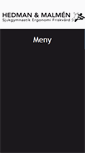 Mobile Screenshot of hedmanmalmen.se